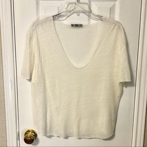 ZARA shirt cream colored linen